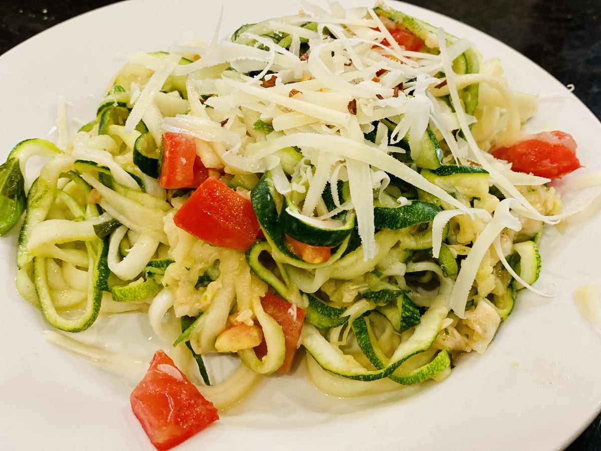 Garlic Parmesan Zucchini Noodles
