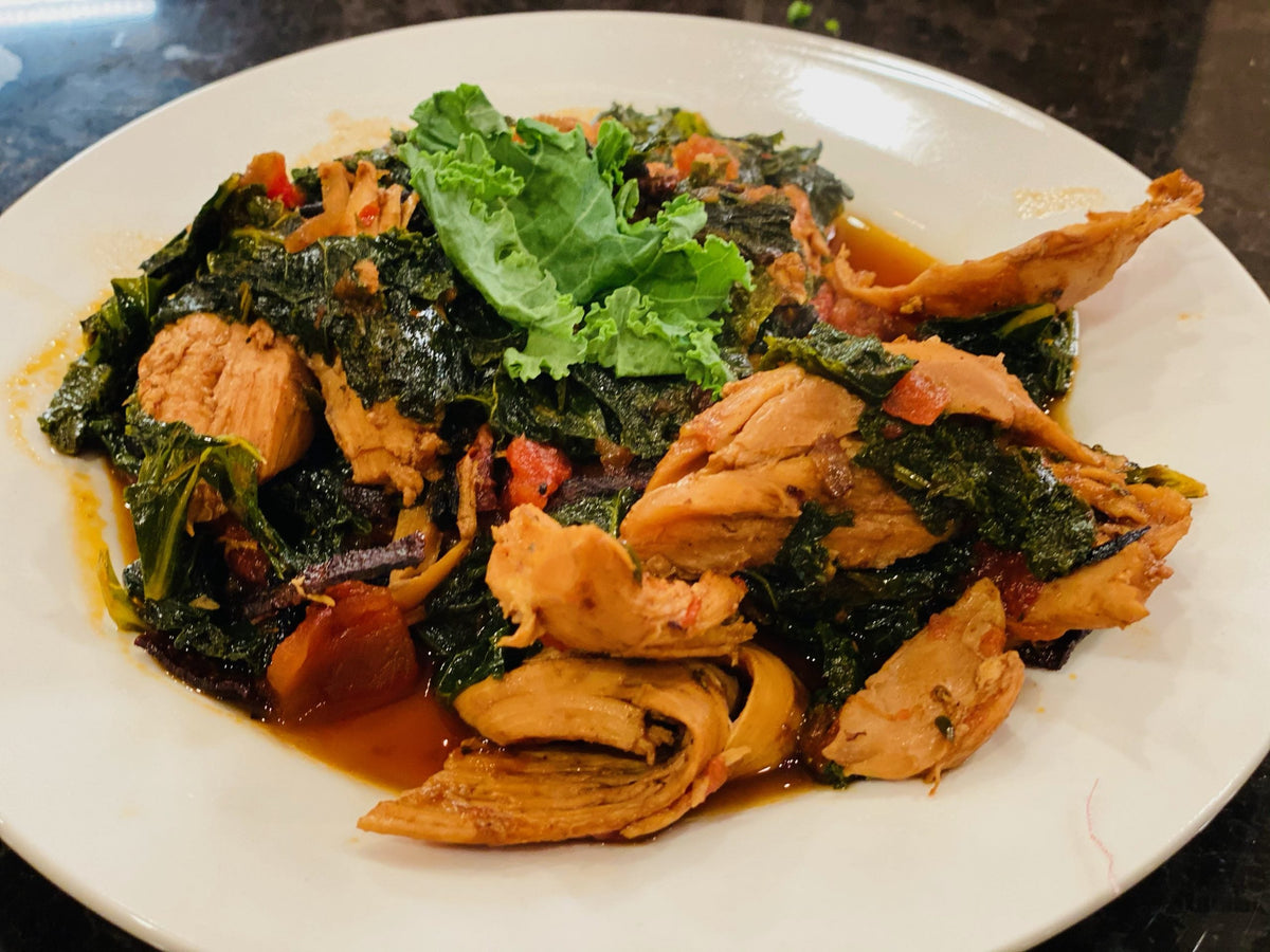 Tomato-Braised Rotisserie Chicken