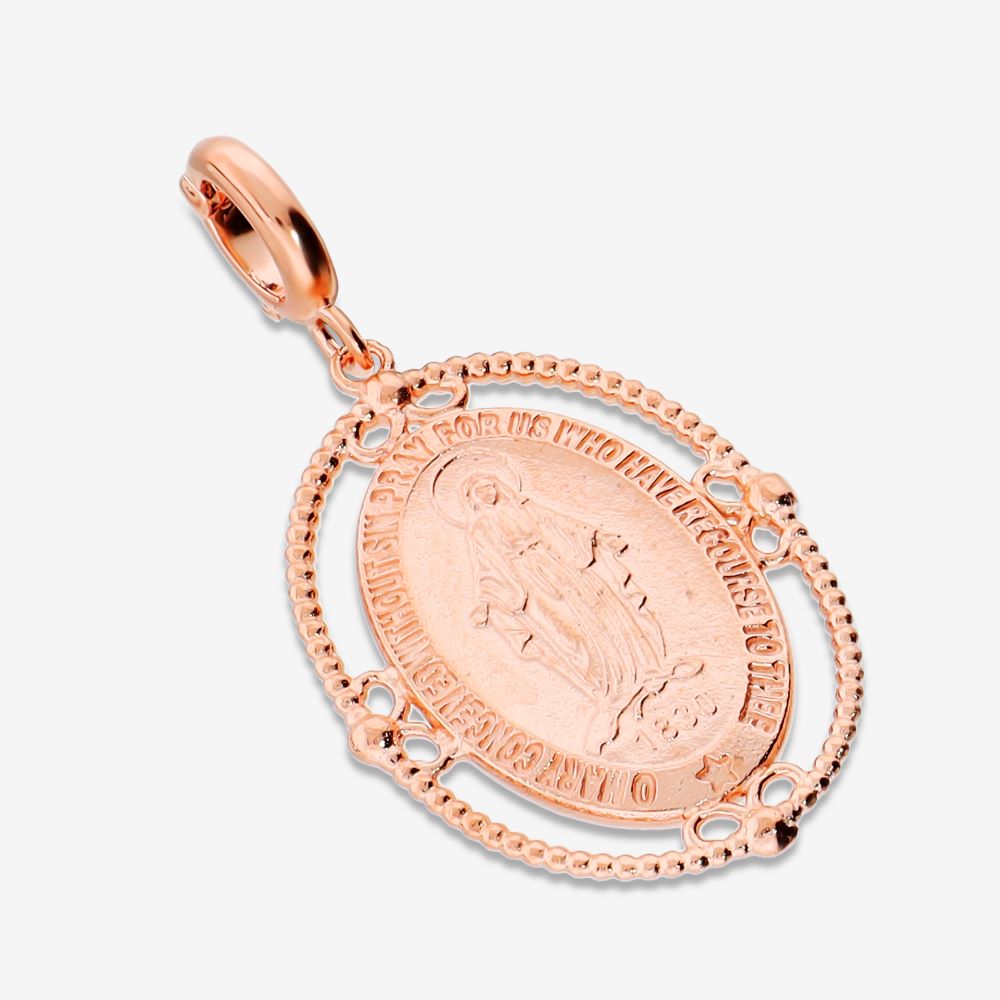 Italian Oval Lace Frame Miraculous Medal Enhancer