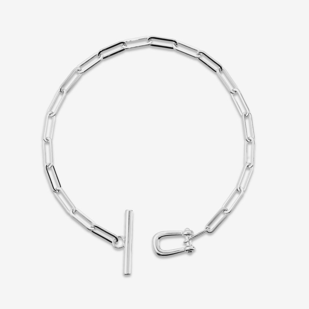 Italian Status Bracelet With Equestrian Toggle Clasp