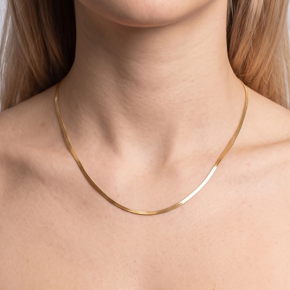 Italian Silky Herringbone Necklace, 16", 18" Or 20"