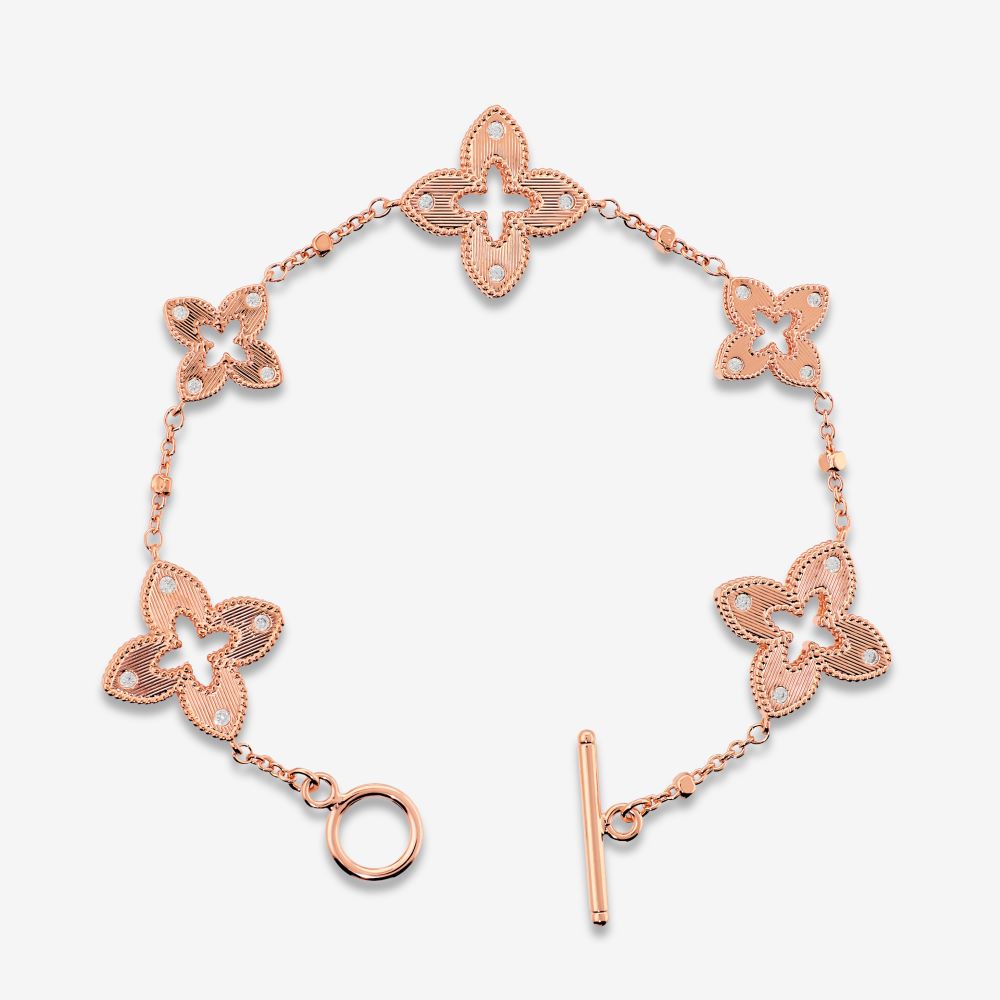 Italian Couture Inspired Flower Bracelet