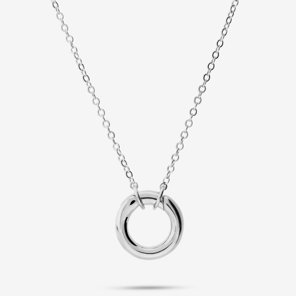 Italian Chain With Front Circle Enhancer Necklace