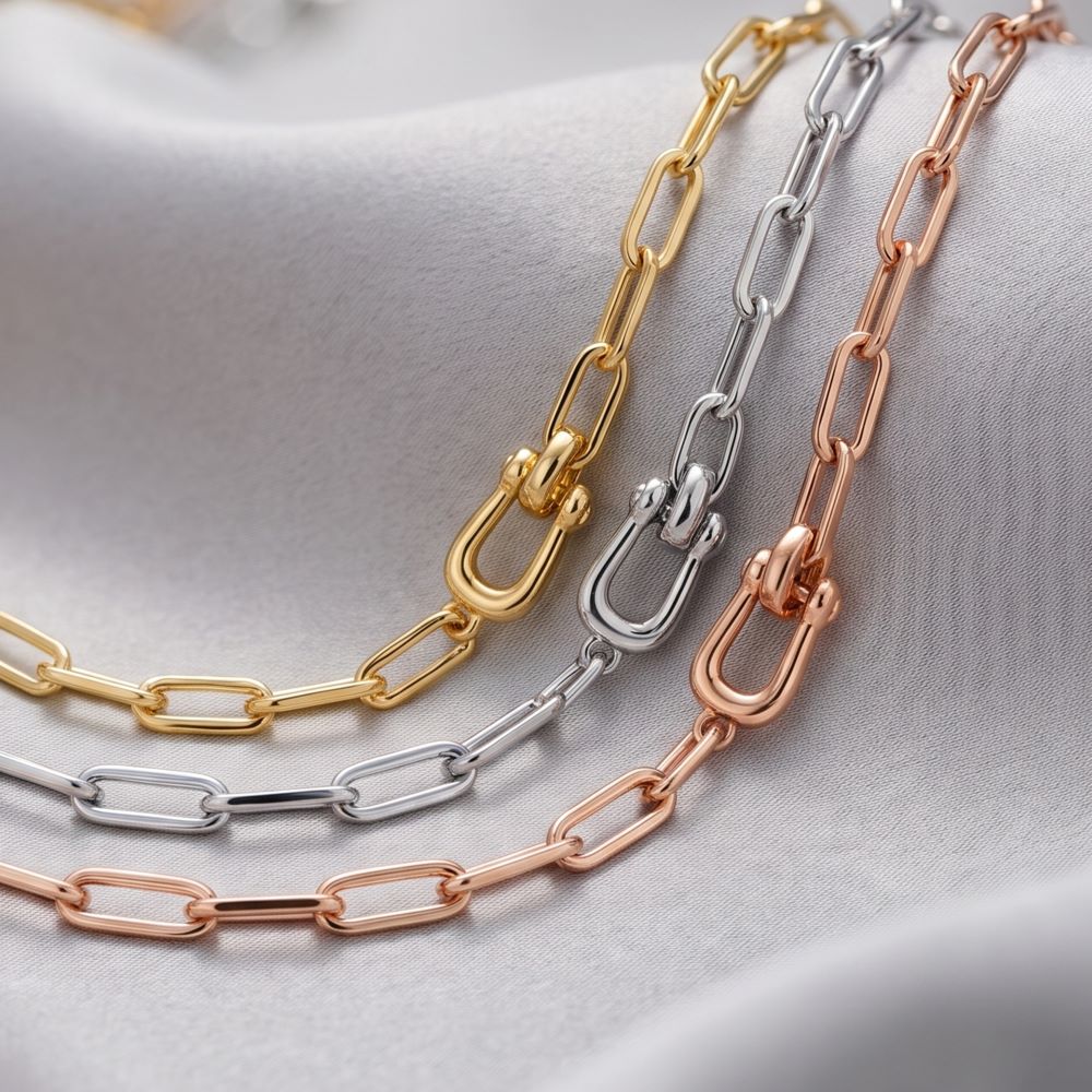 Italian Status Long Necklace With Custom Clasp