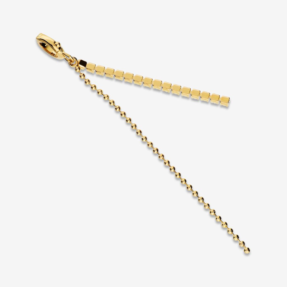 Italian Long Stone and Bead Chain Pendant/Enhancer