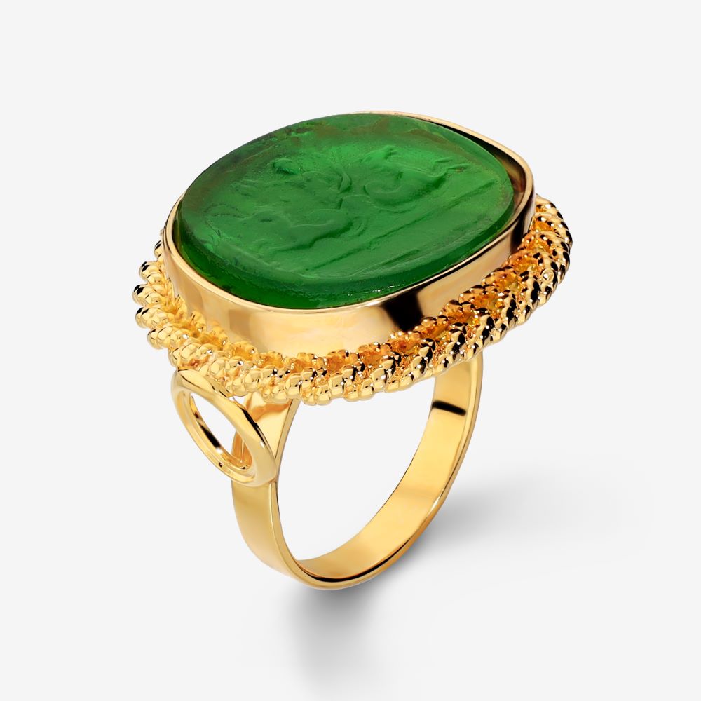 Italian Handmade Venetian Glass Ring