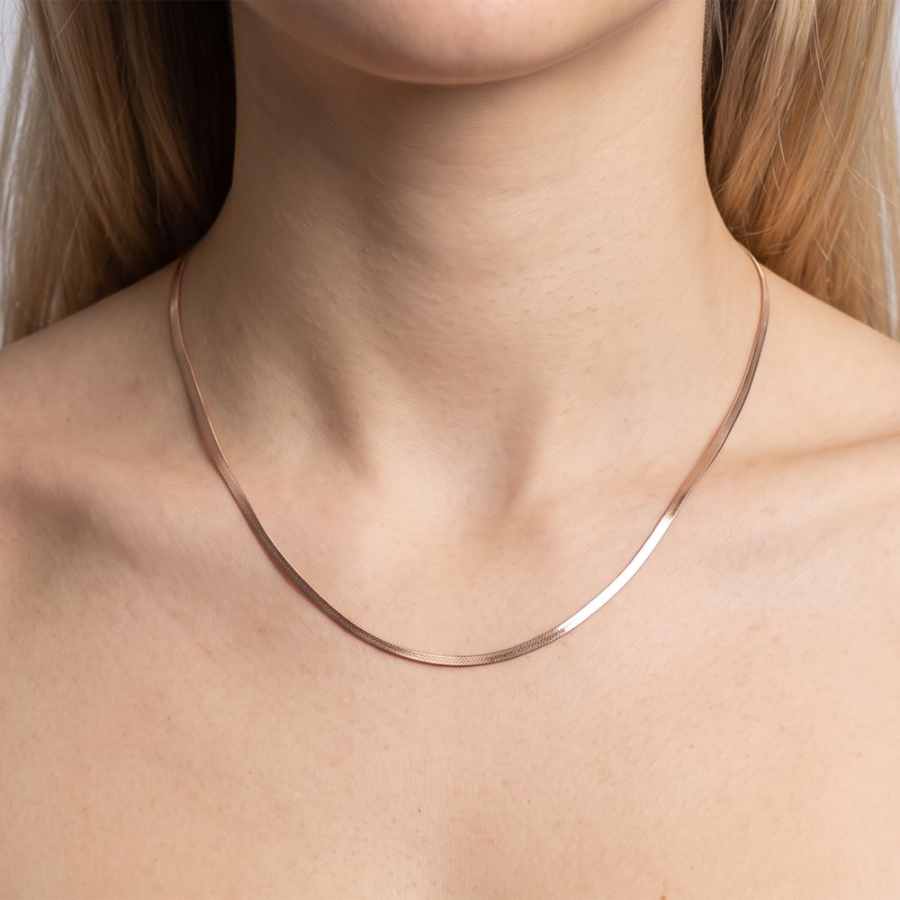 Italian Silky Herringbone Necklace, 16", 18" Or 20"