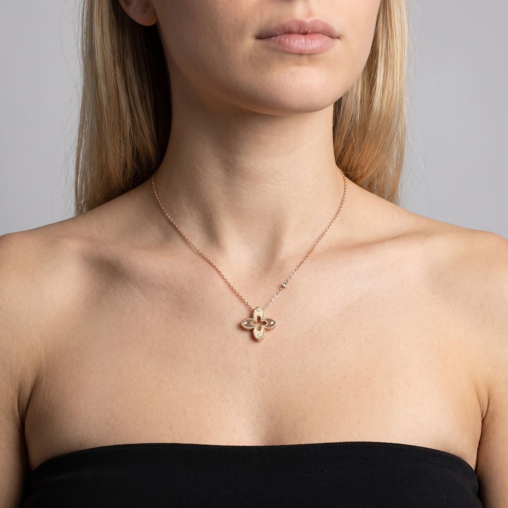 Italian Couture Inspired Flower Necklace