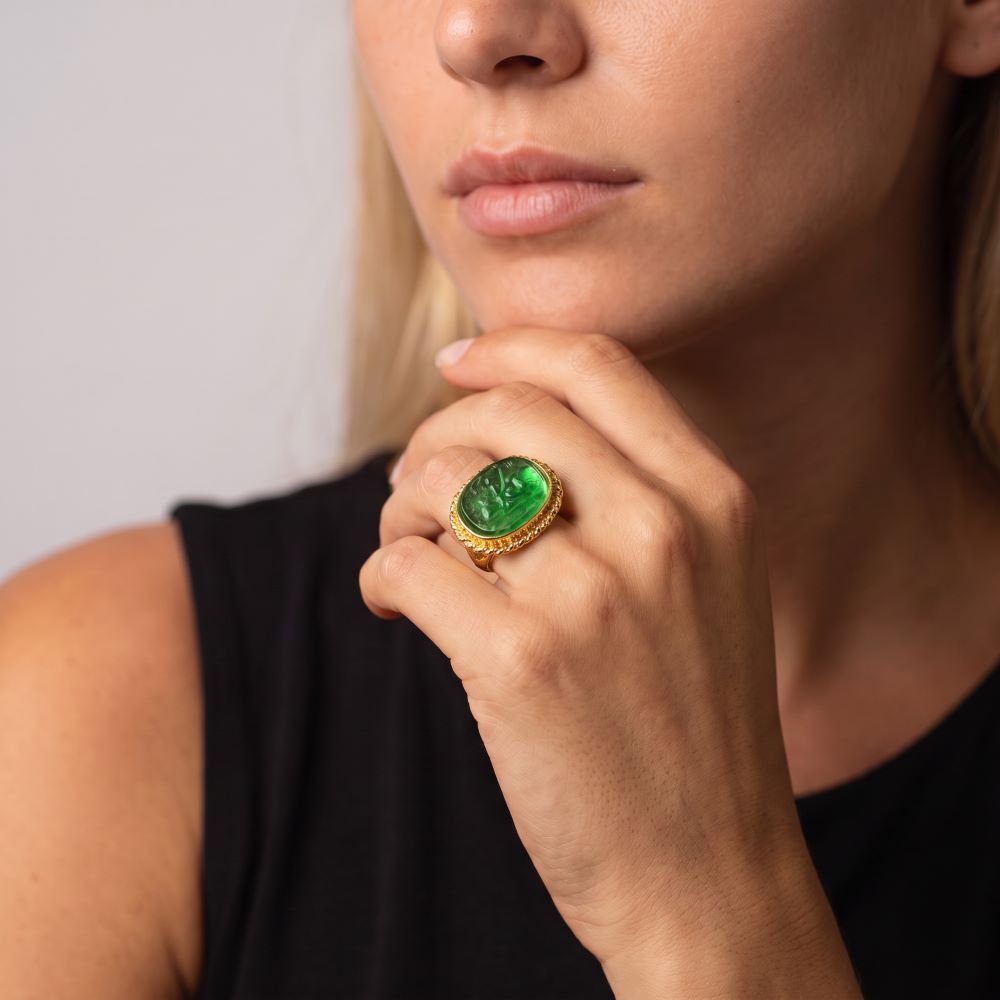 Italian Handmade Venetian Glass Ring