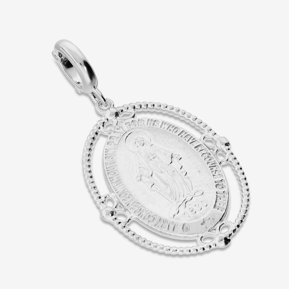 Italian Oval Lace Frame Miraculous Medal Enhancer