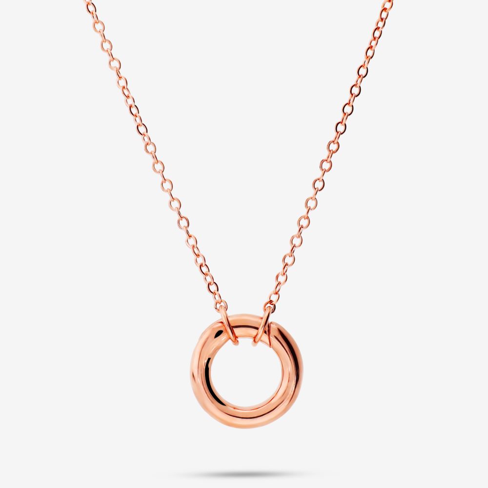 Italian Chain With Front Circle Enhancer Necklace