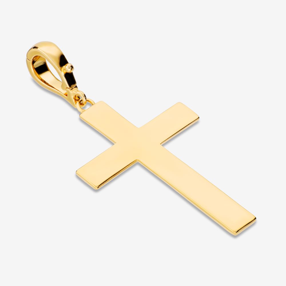 Italian Modern Cross Enhancer Pendant