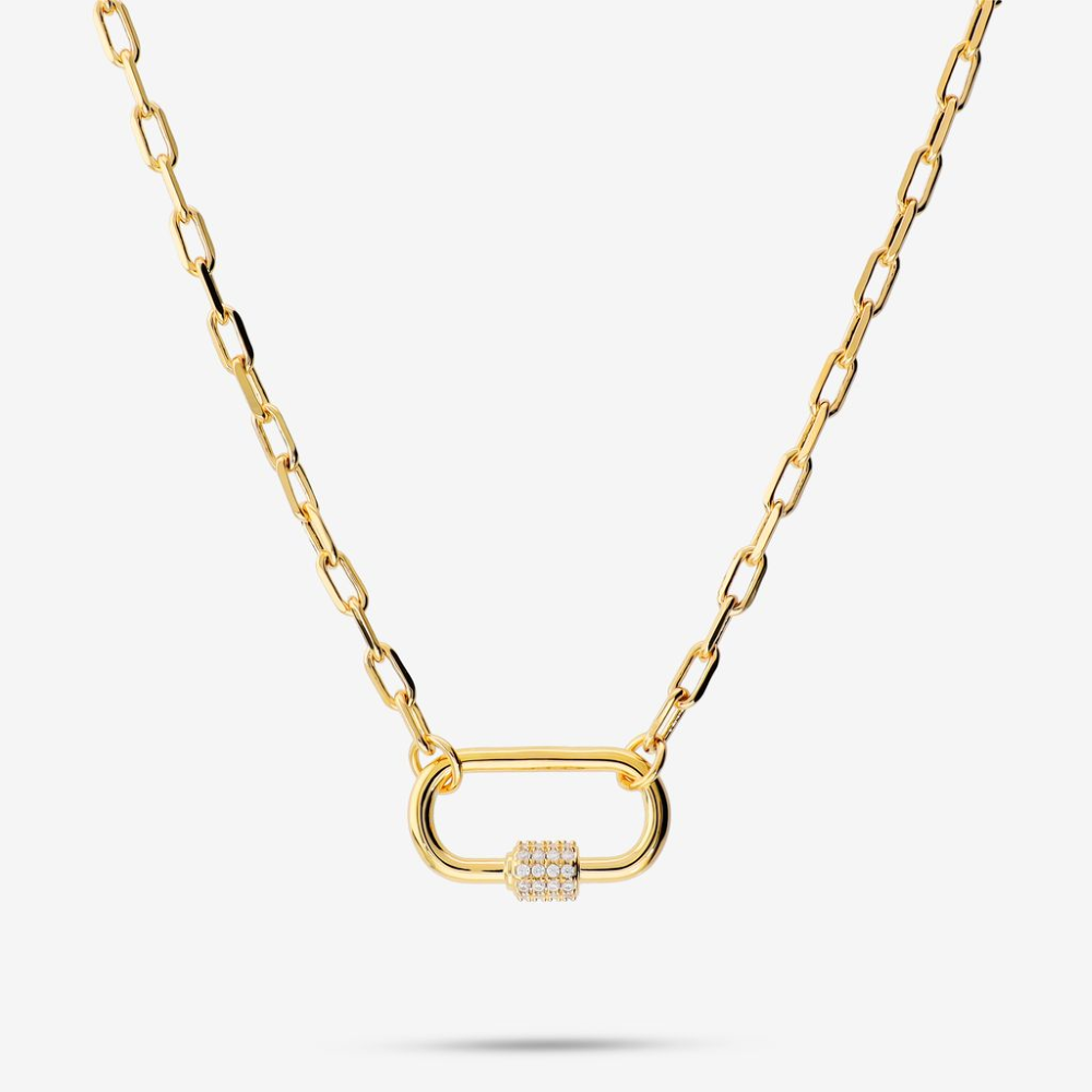 Italian Couture Inspired Carabiner Necklace