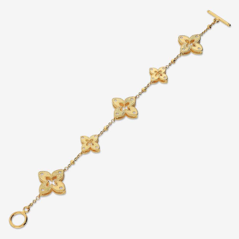 Italian Couture Inspired Flower Bracelet