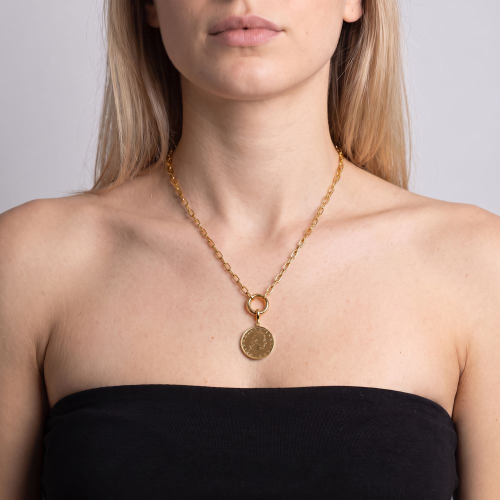 Italian 200 Lire Enhancer Pendant