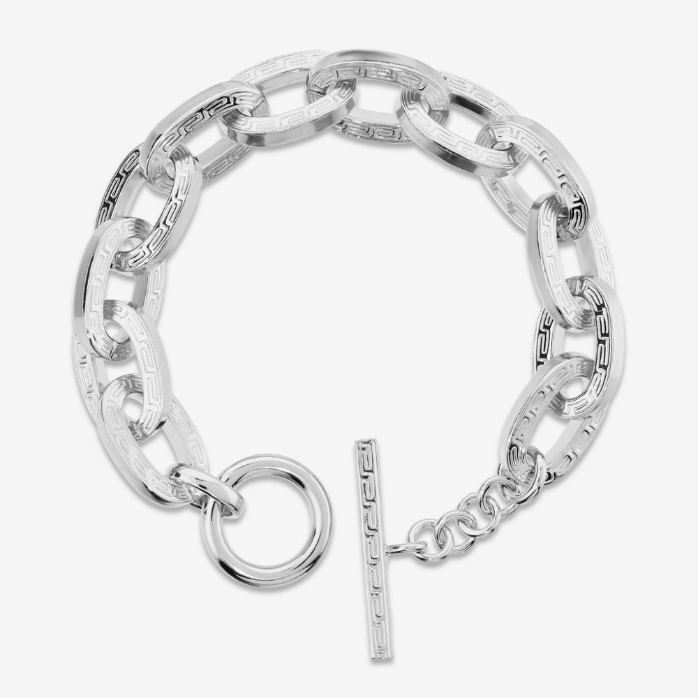 Italian Handmade Couture Inspired Bold Greek Key Bracelet