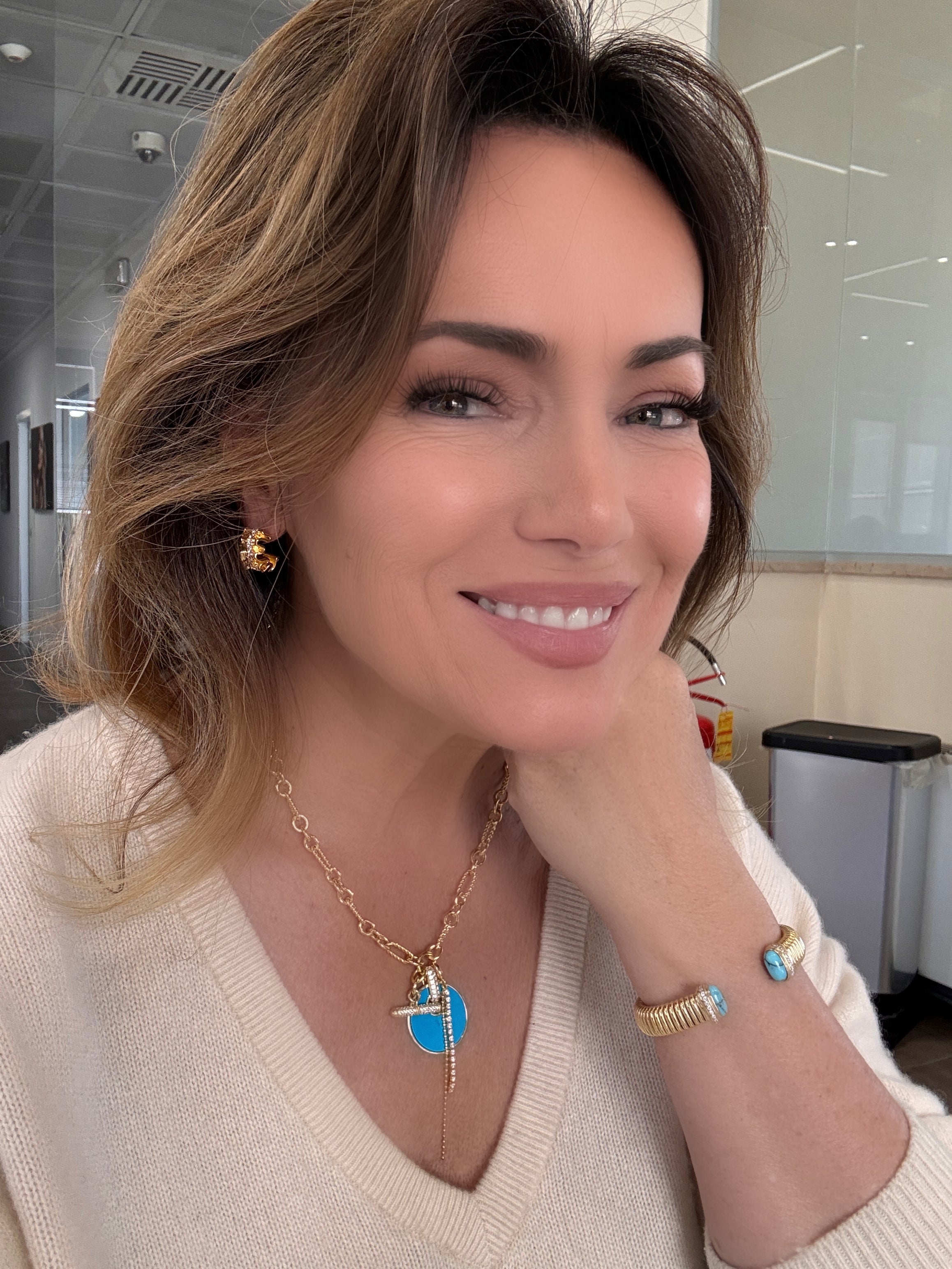 Italian Window Shopping Ruffle Style Earrings