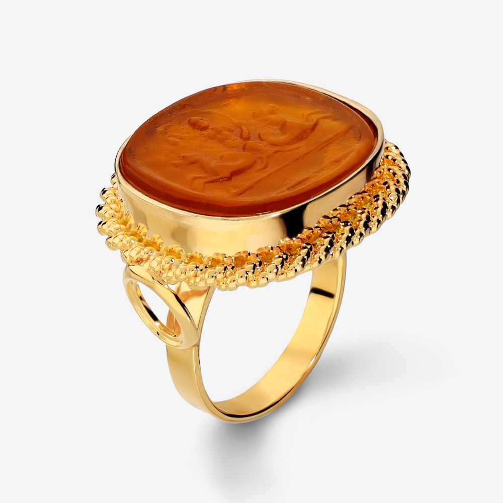 Italian Handmade Venetian Glass Ring