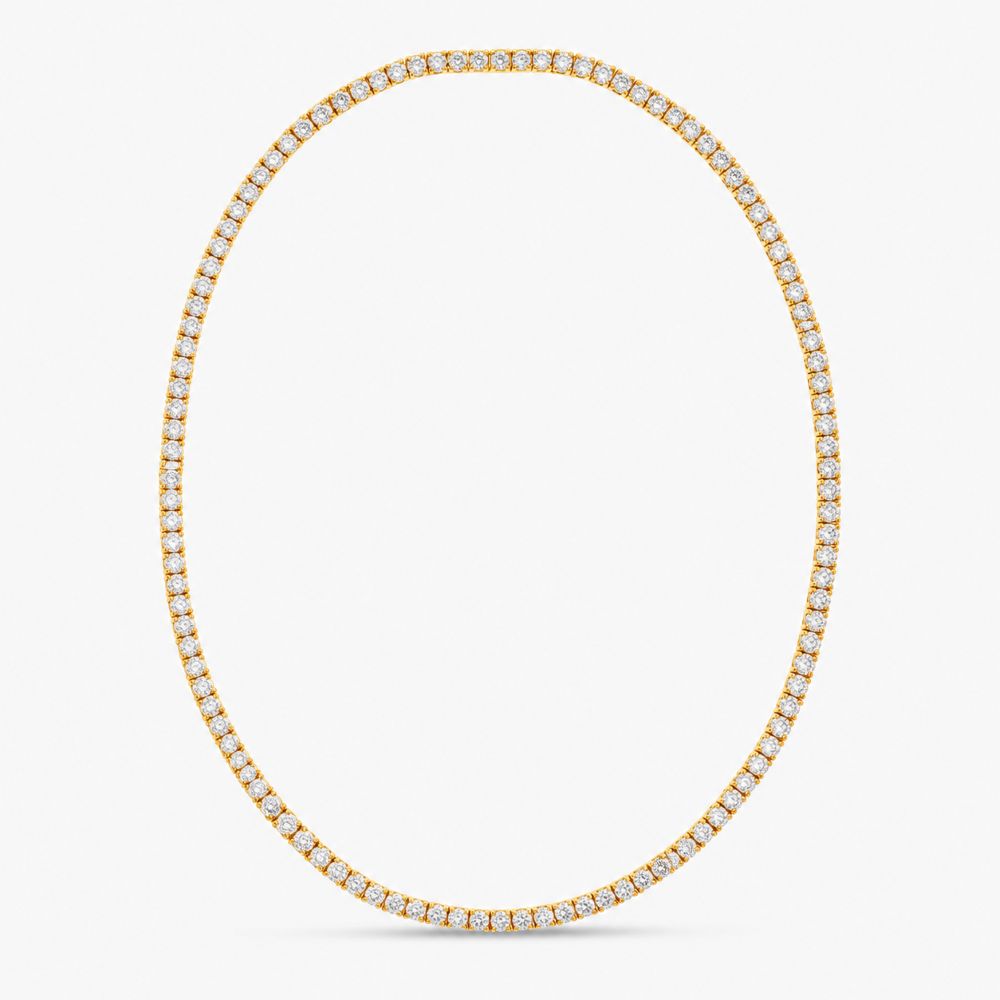 Italian Look Of Fine Tennis Necklace