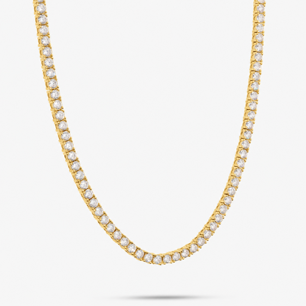 Italian Look Of Fine Tennis Necklace