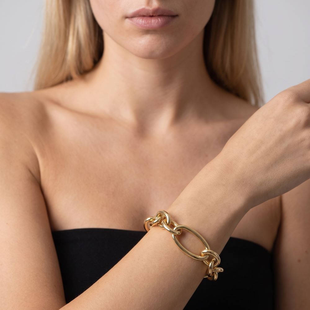 Italian Luxury Grand Link Bracelet With T-Bar