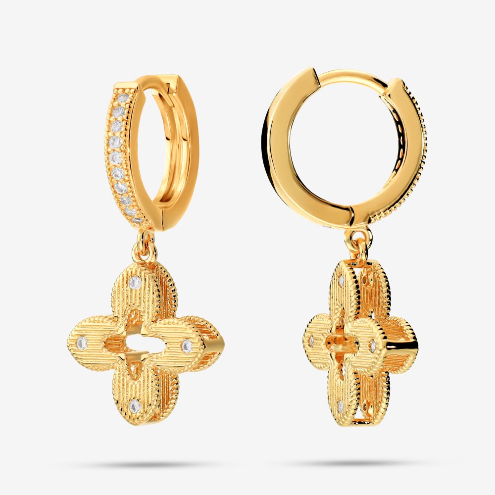 Italian Couture Inspired Flower Earrings