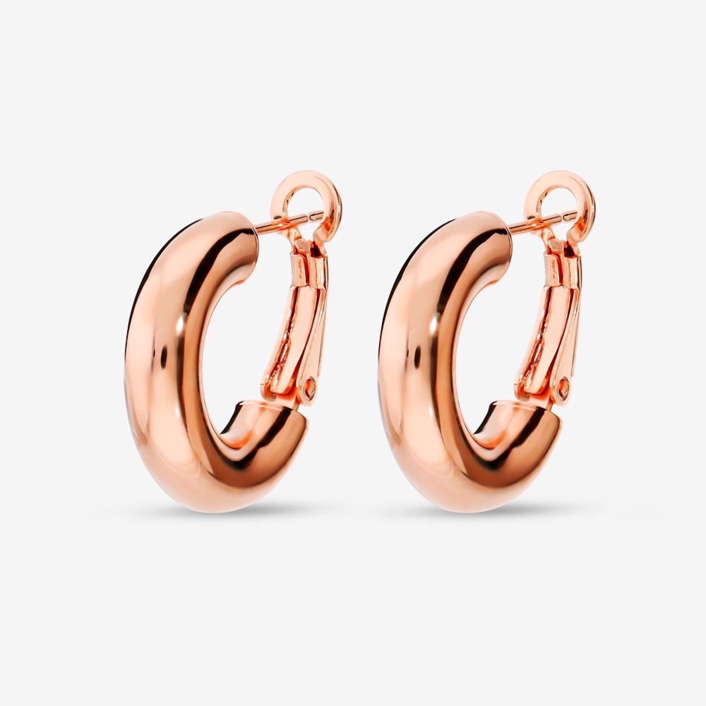 Italian Leverback Timeless Hoop Earrings