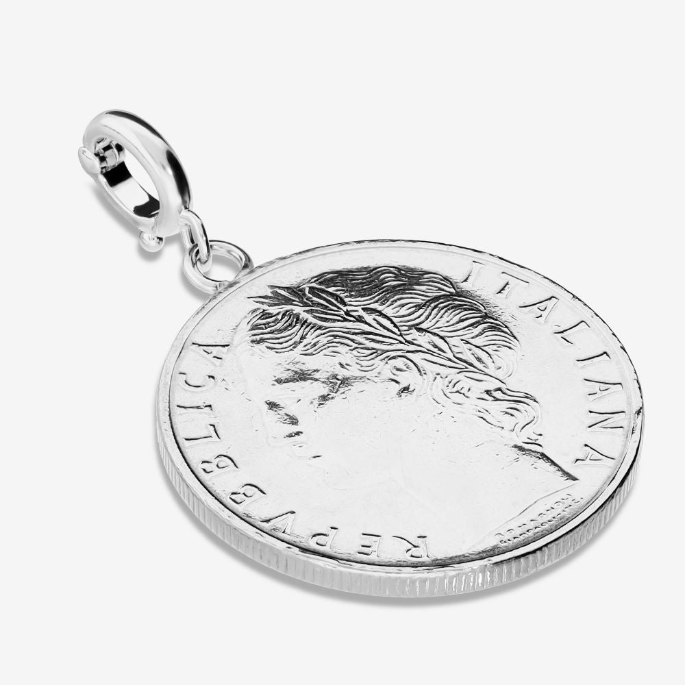 Italian Authentic 100 Lire Coin Pendant/Enhancer