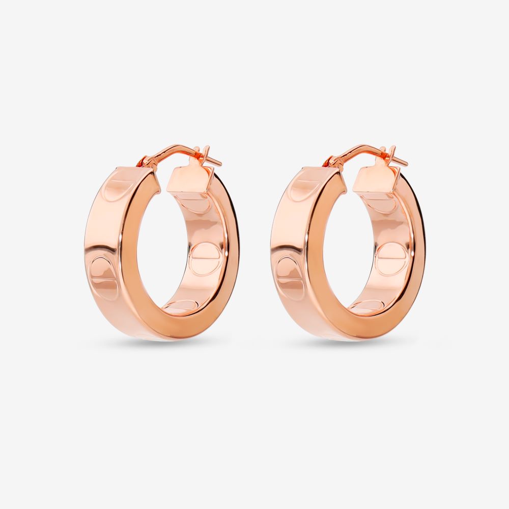 Italian Couture Inspired Round Hoop Earrings