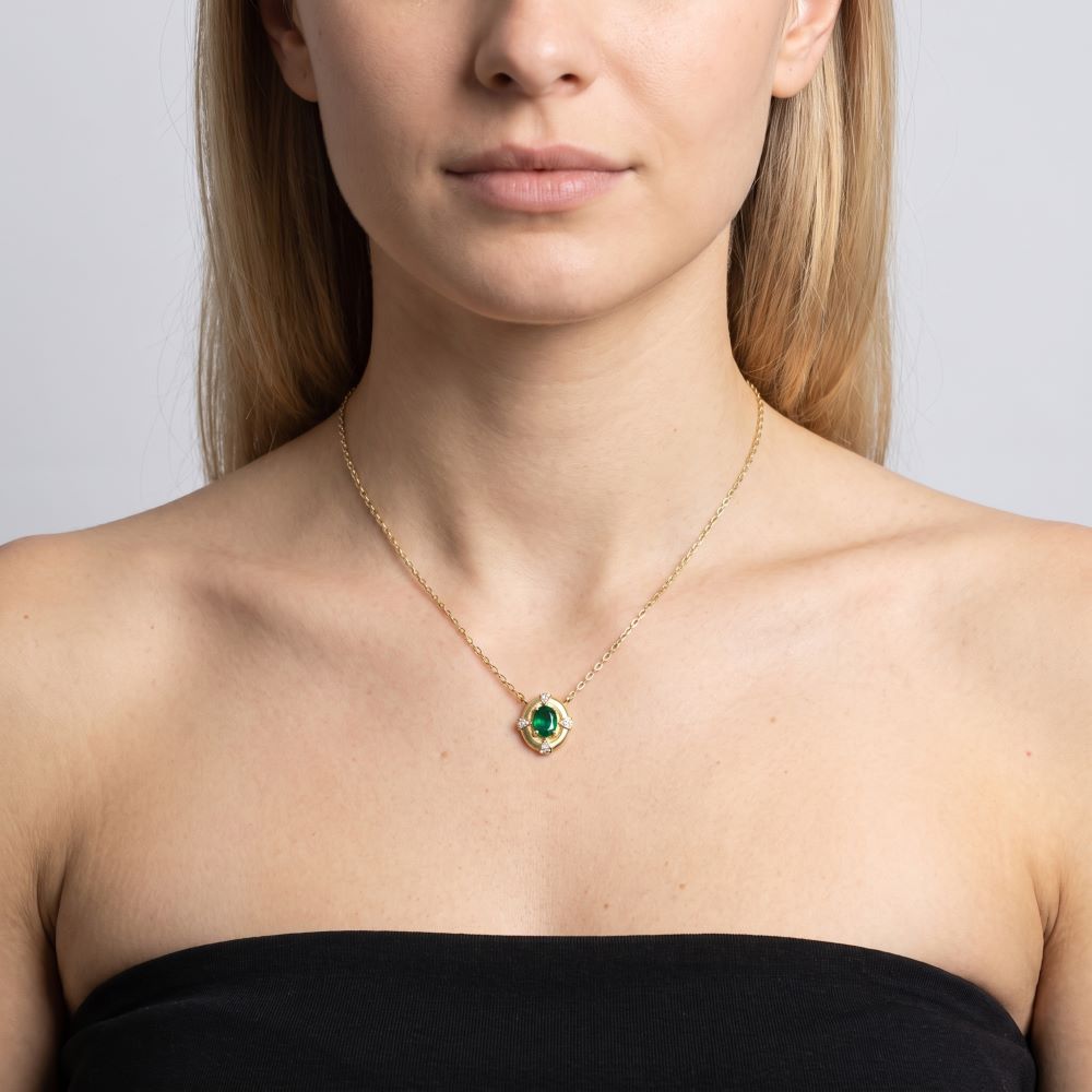 Italian Estate Inspired Necklace, Yellow
