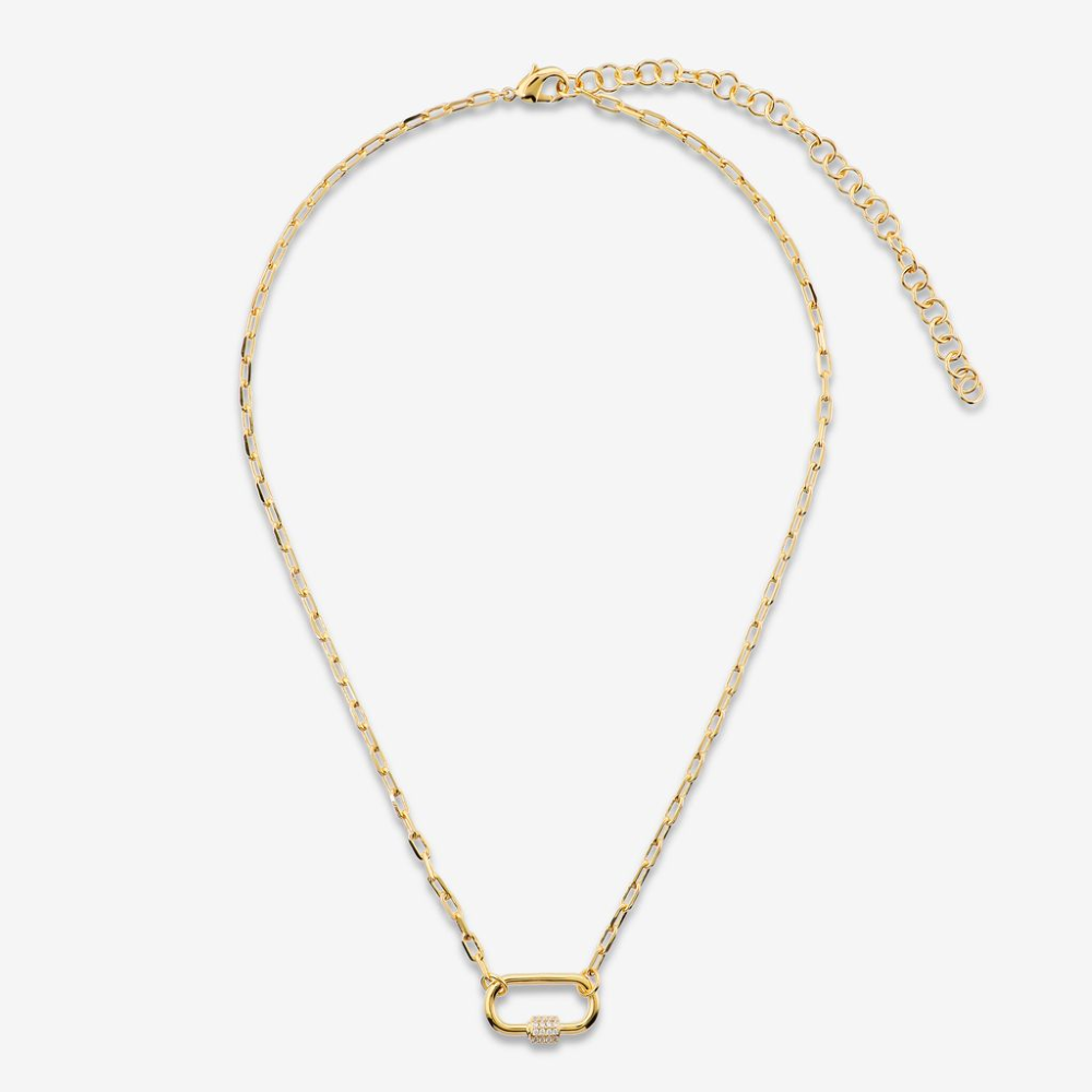 Italian Couture Inspired Carabiner Necklace