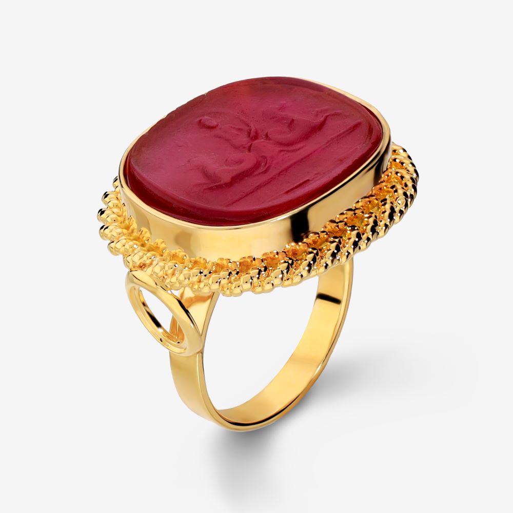 Italian Handmade Venetian Glass Ring