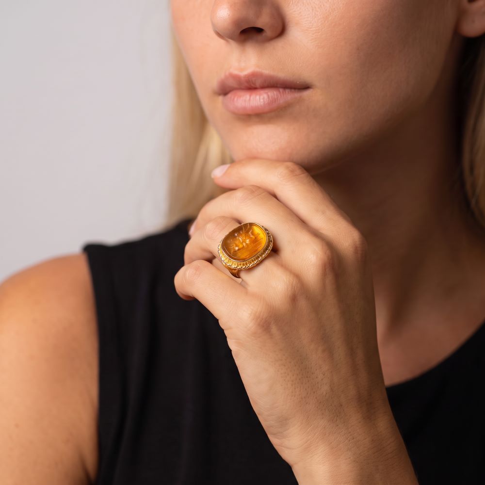 Italian Handmade Venetian Glass Ring