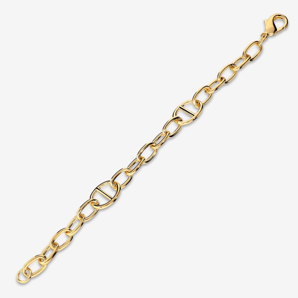 Italian Touch Of Couture Marine And Oval Link Bracelet
