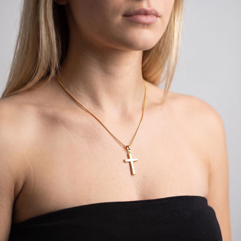 Italian Modern Cross Enhancer Pendant