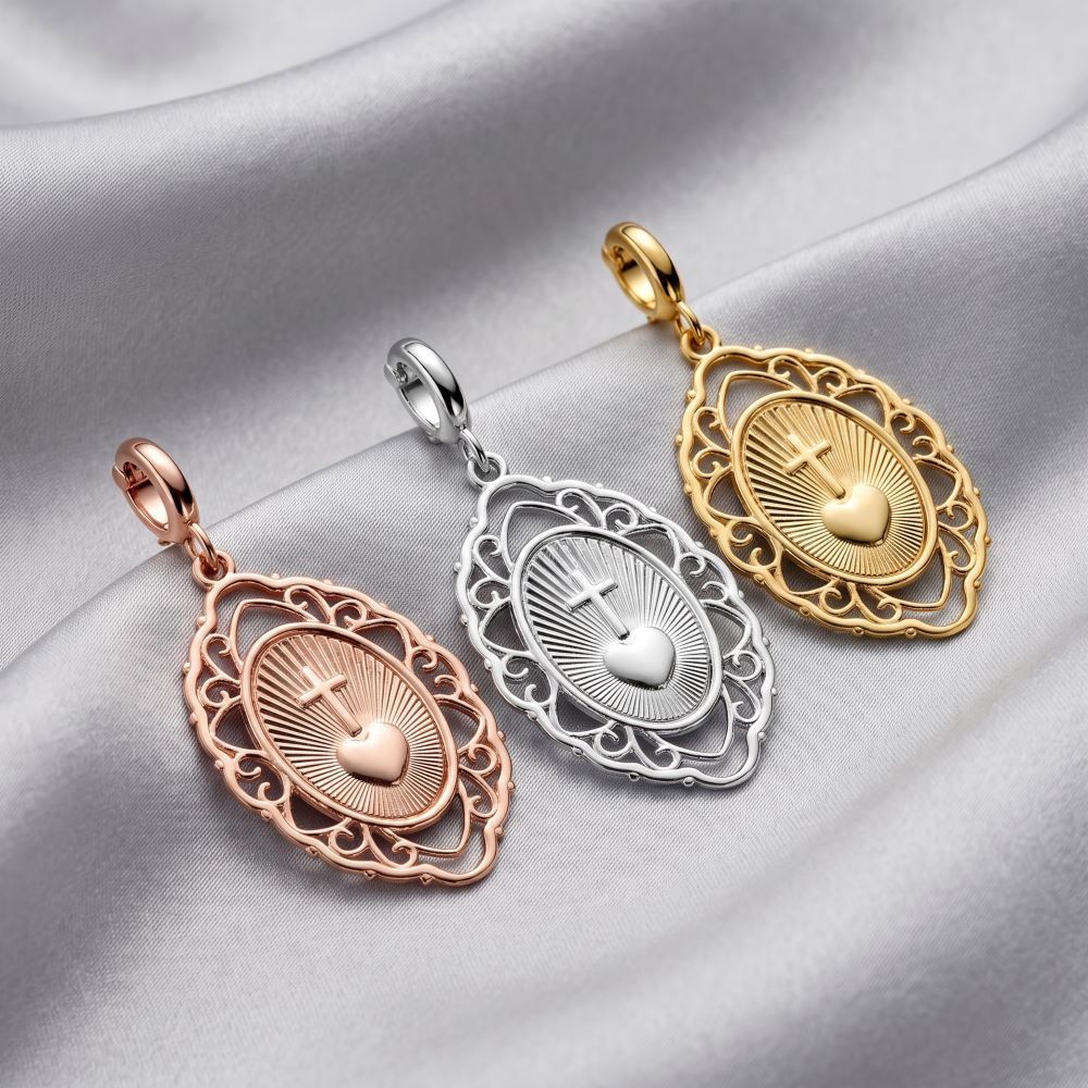 Italian Faith And Love Medallion Enhancer