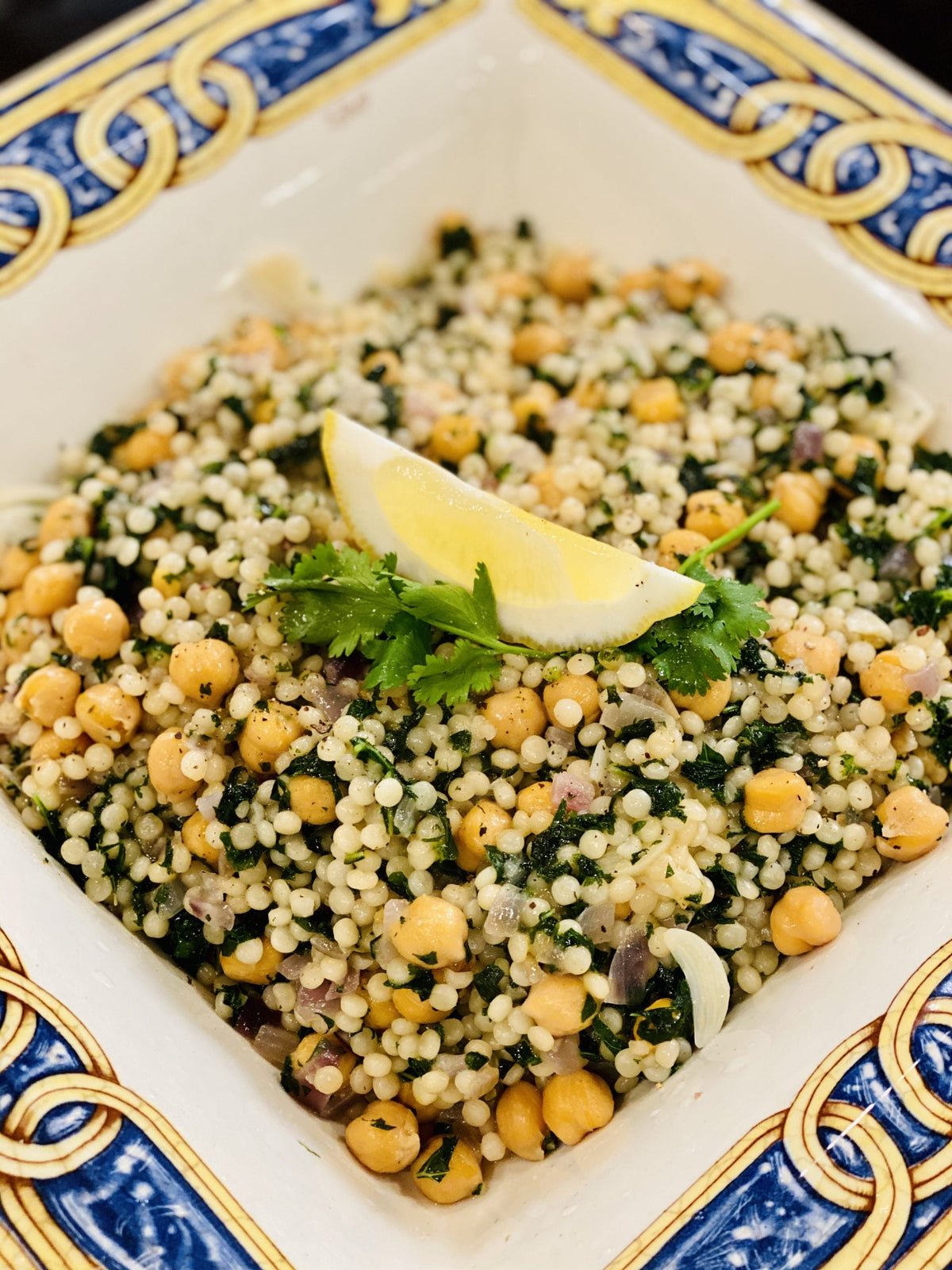 Pearl/Israeli Couscous with Kale