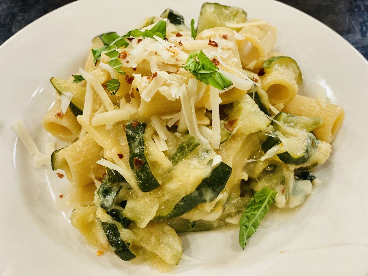 Summer Squash and Basil Pasta