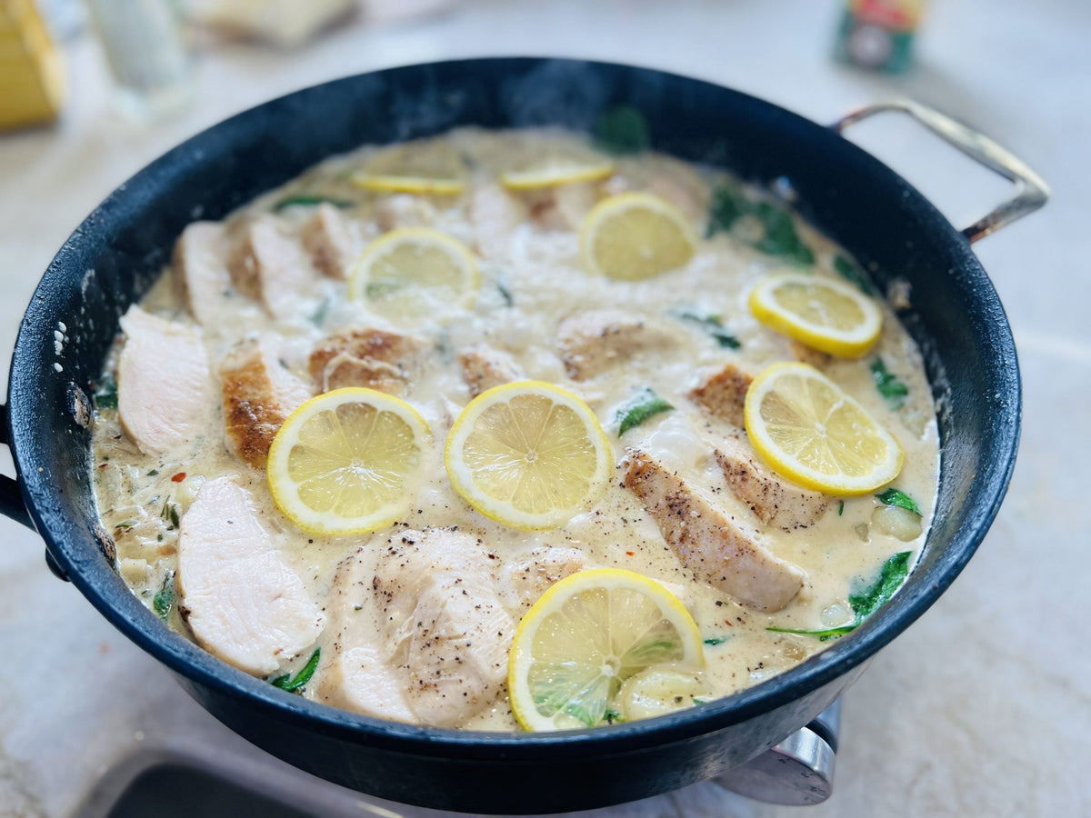 Lemon Parm Chicken Gnocchi
