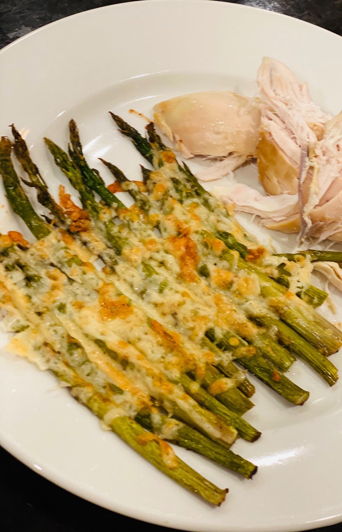 Cheesy Garlic Roasted Asparagus