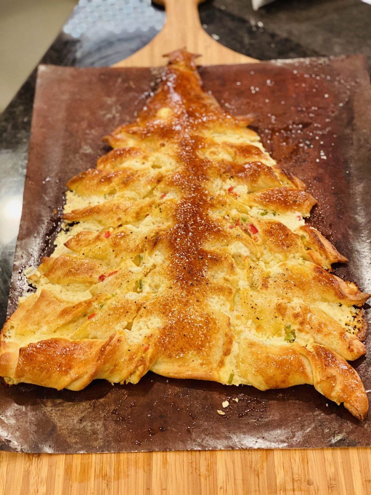 Pimiento Cheese Pull-Apart Christmas Tree