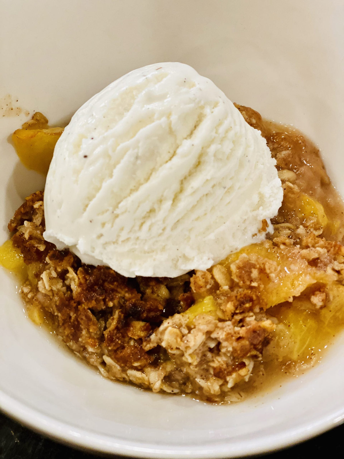Moms Peach Crisp