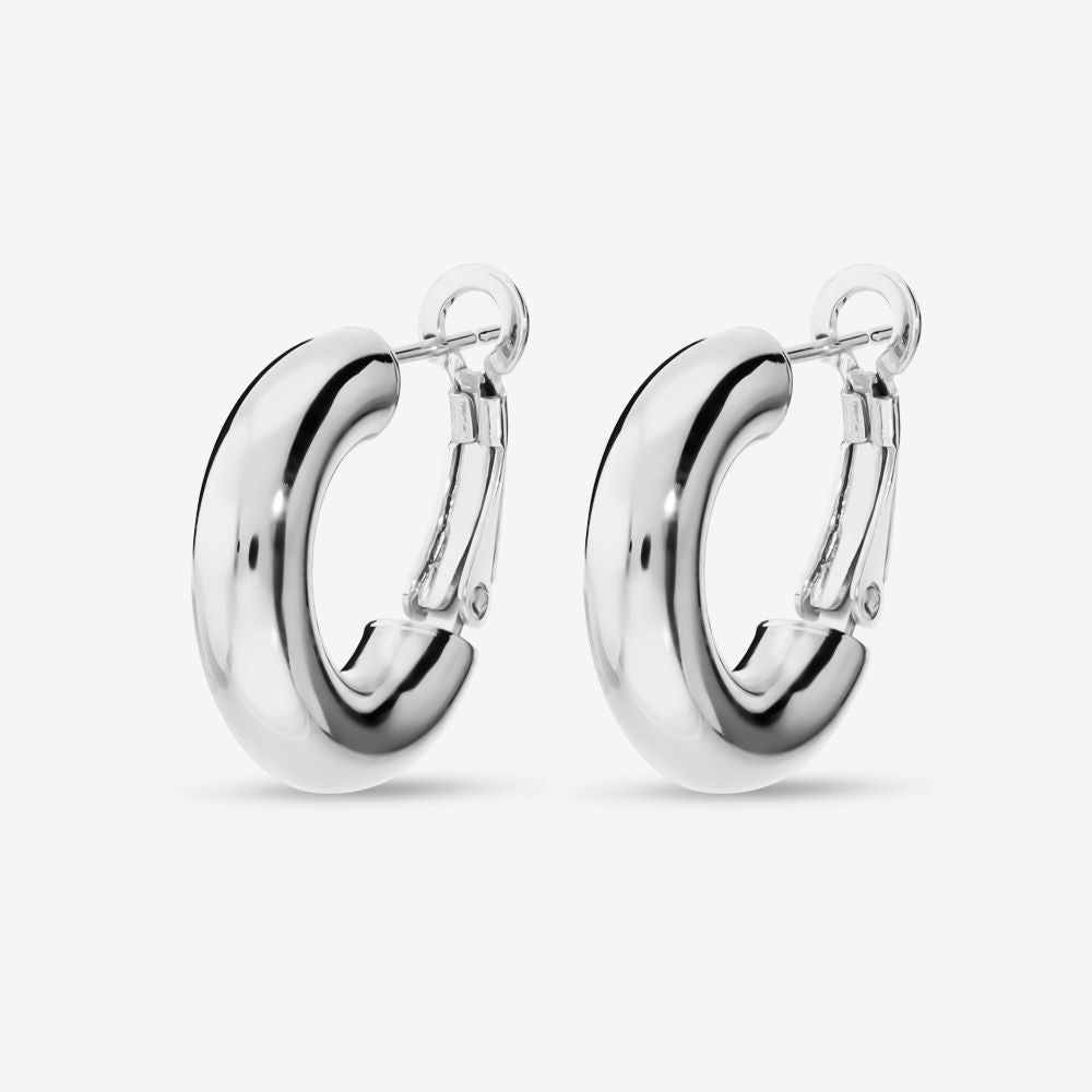 Italian Leverback Timeless Hoop Earrings