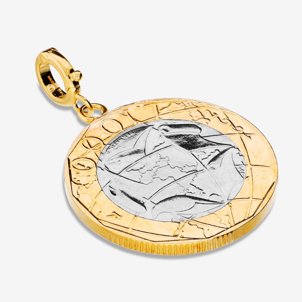 Italian Authentic 1000 Lire Coin Pendant/Enhancer