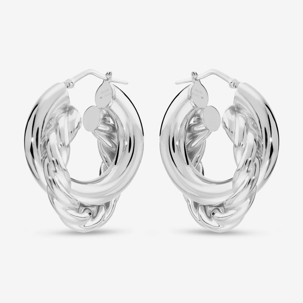 Italian Handmade Double Hoop Earrings