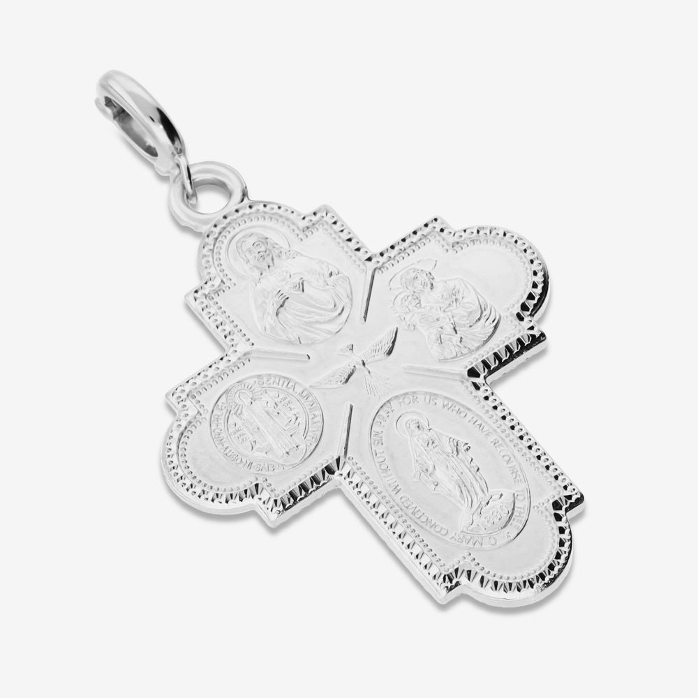 Italian Handmade Scapular Cross Enhancer, Small