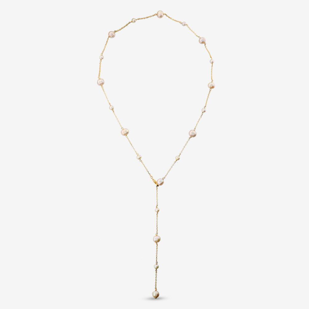 Italian Scattered Pearl 30" Necklace