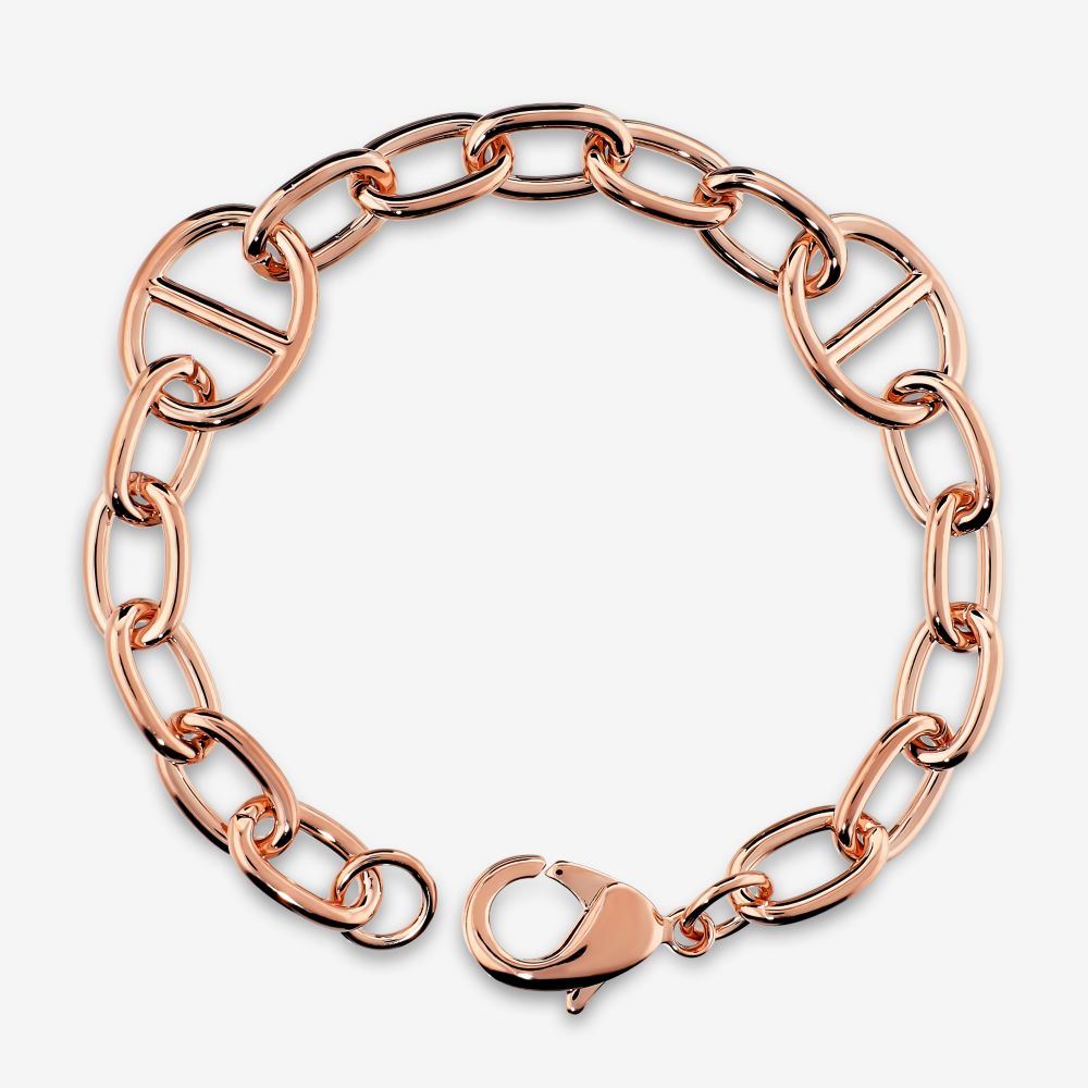 Italian Touch Of Couture Marine And Oval Link Bracelet