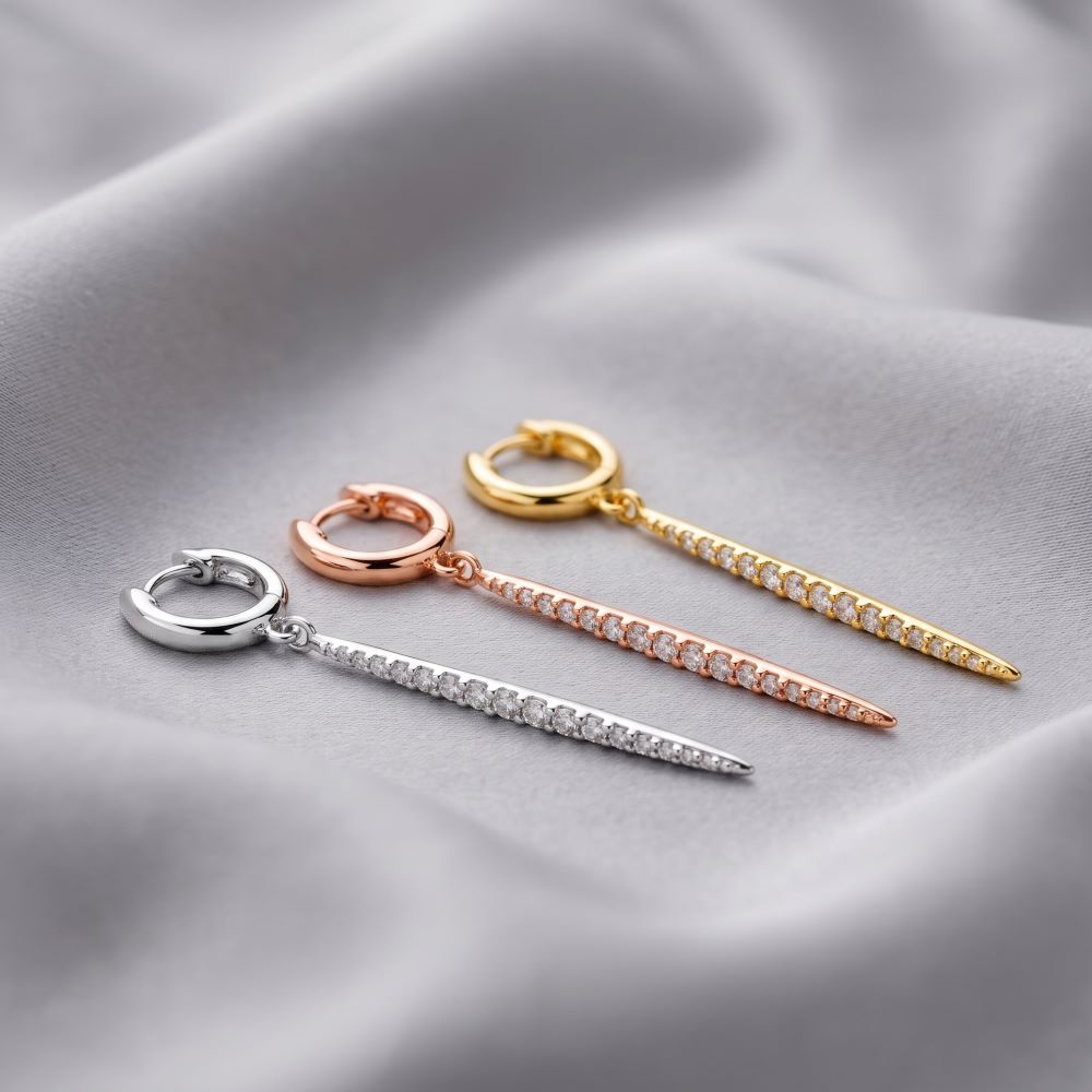 Italian Contemporary Drop Earrings