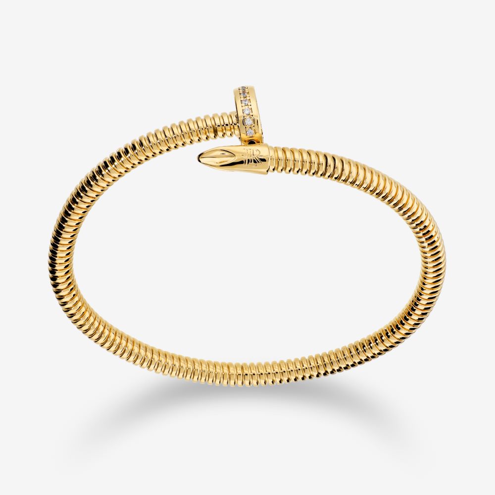 Italian Couture Inspired Tubogas Nail Head Bracelet